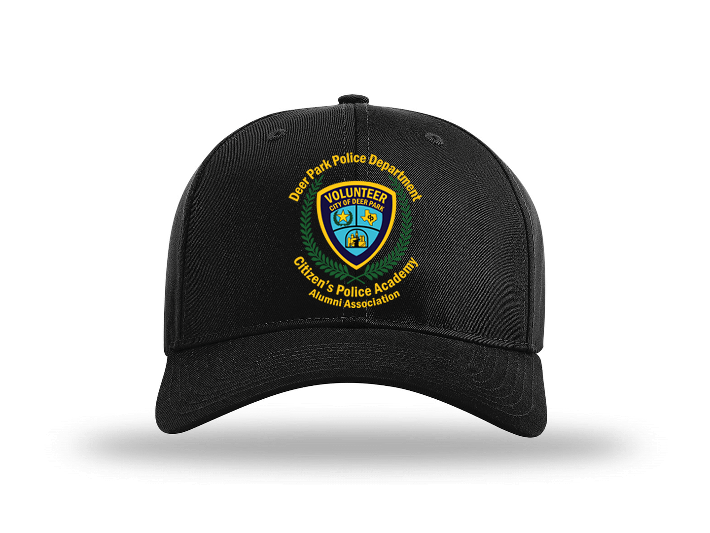 Black Hat Print DP Citizen Police Hat - Image 1