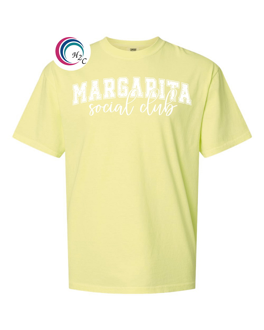 Margarita Neon Lemon Margarita Social Club Shirt - Image 1